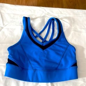 Blue/Black Sports Bra. Brand LuluLemon. Size 0-2.